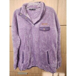 Simply Southern Purple Soft Pullover Quarter Neck Buttons Size XXL
